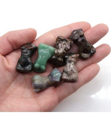 1.2" Natural Crystals Women Modern Statue Naked Art Sex Lady Body Stone Carved Gemstone Collectible Home Decoration Crystal - Buy Online on GoSupps.com