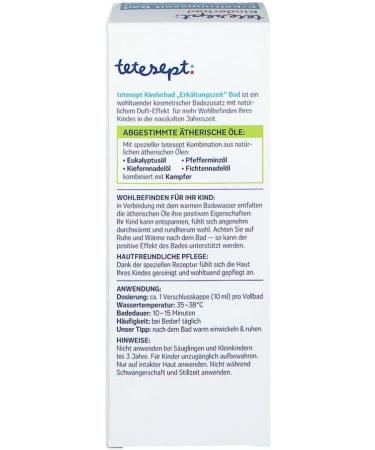 TETESEPT Children's Bath Cold Season 125 ml - Soothing Relief for Kids | Shop Internationally - Buy Online on GoSupps.com
