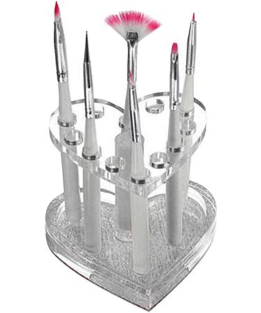 FOMIYES 2pcs Nail Art Heart Pen Holder Desktop Stand Lipstick Holder Para U as Acrilicas Makeup Brush Stand Lip Liner Organizer Eyeliner Rack Eyeliner Stand Makeup Brush Rack Pen - Buy Online on GoSupps.com