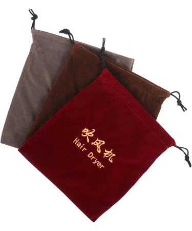 Healeved 9 Pcs Hair Dryer Storage Bag Hair Tool Storage Drawstring Storage Pouch Velvet Storage Bag Fabric - Buy Online on GoSupps.com