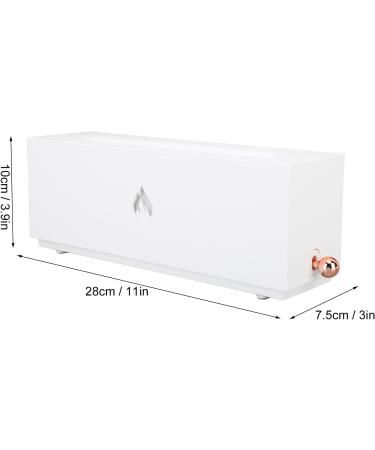 Buy Aroma Diffuser with 3D Fireplace Optics | Large Room Fragrance Spray & Mode Selection for Kids - White/Opulent Garden - Buy Online on GoSupps.com