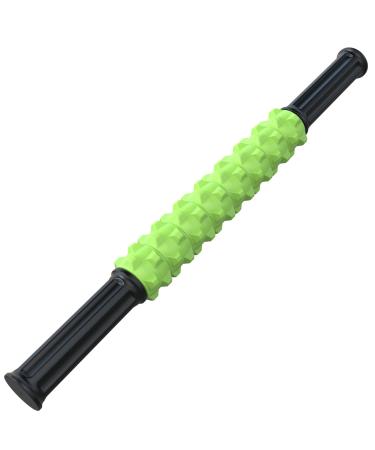 ARGOMAX massage tab with rollers muscle therapy massage tab massage roller muscle roller stick to relieve sore muscles and physiotherapy green.