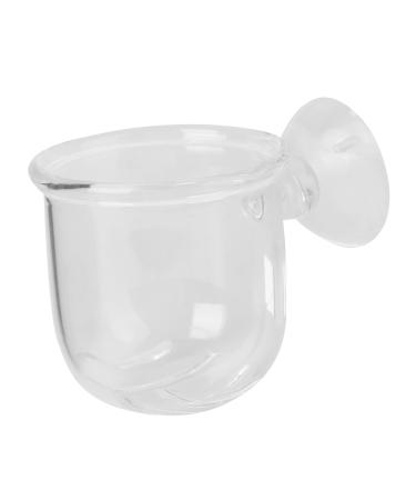 POPETPOP 1pc Red Worm Feeder Glass Terrarium Terrariums Fish Tank Dish Tray Fish Food Feeder Crawl Lipstick 6X4.5CM White