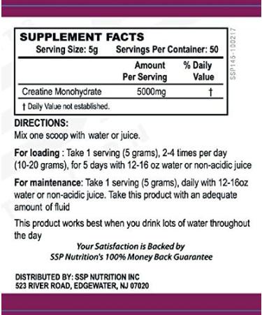 Buy 100% Pharmaceutical Grade Creatine Monohydrate - SSP Nutrition | Fast Global Shipping - Buy Online on GoSupps.com