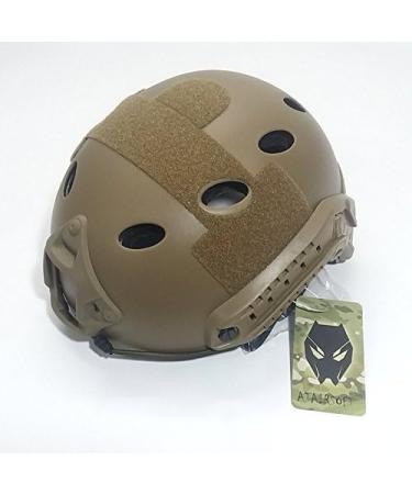 ATAIRSOFT PJ Tactical Fast Helmet with Visor Goggles - DE - Buy Online on GoSupps.com