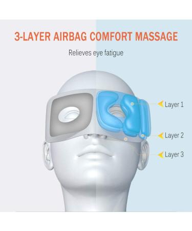 HGJDKSJ Eye Massager - Airbag Kneading Warm Compress 5 Modes Bluetooth Music Foldable Design to Relieve Eye Fatigue & Sinus Pressure - International Shipping Available - Buy Online on GoSupps.com