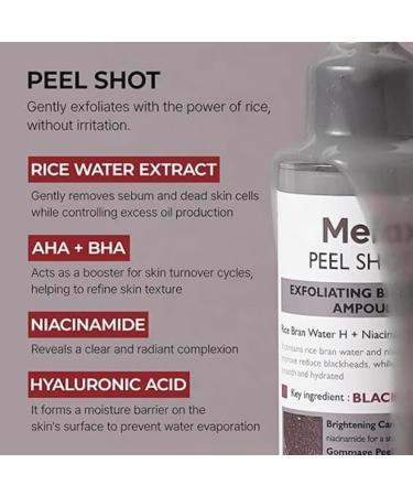 DrMelaninn Peel Shot Exfoliant Riz noir 80 ml+riz blanc 80 ml - Buy Online on GoSupps.com