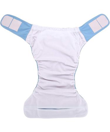 Adult Cloth Diaper Reusable Adjustable Nappy - 4 Colors - Large Size for Men, Women, and Old - Blue 305 Blue - Buy Online on GoSupps.com