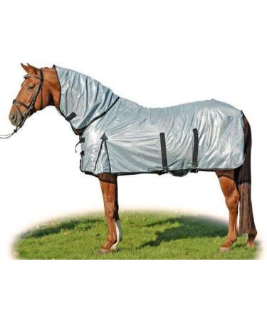 HKM 4057052161209 Fly Rug - Lyon - With Neck Part 1200 - White - 145 cm - International Shipping Available - Buy Online on GoSupps.com