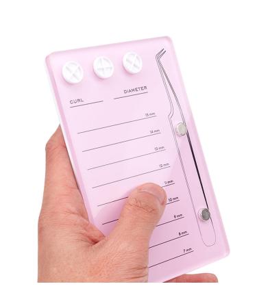 Acrylic Eyelash Extension Tray - Grafting & Organizer with Scale Lines Glue Holder & Magnetic Tweezer Holder - Pink Eyelash Extension Tools for Professional Use - Buy Online on GoSupps.com