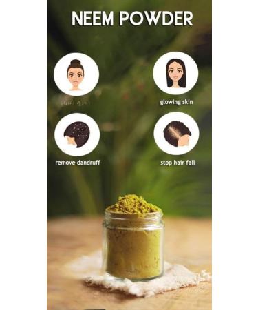 Organik Neem Powder Pimples Skin Brightening Evens Skin Tone Beauty Food Grade Natural Herba -100 gm - Buy Online on GoSupps.com