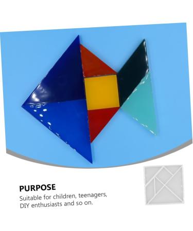 2 Pcs Tangram Mold Bracelets Jewelry Resin Jewelry Resin Silicone Moulds Chocolate Molds Silicone Ice Cube Moulds Puzzles Casting Mold Resin Molds Silica Gel Ice Cubes Accessories As Shownx2pcs 11.5X11.5CMx2pcs - Buy Online on GoSupps.com