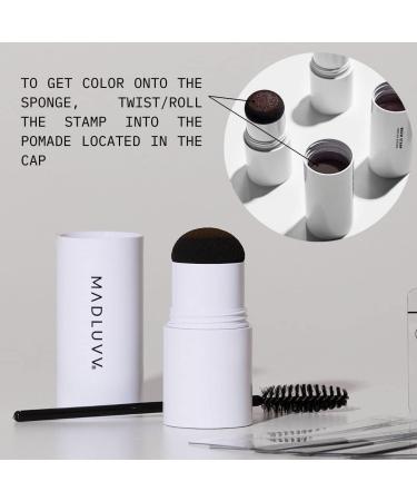 MADLUVV Eyebrow Stencil Kit - Easy-to-Use Natural Look 6 Shapes Professional Quality - Includes Stamp Stencils Spoolie & Travel Bag (Blonde) - International Shipping Available - Buy Online on GoSupps.com