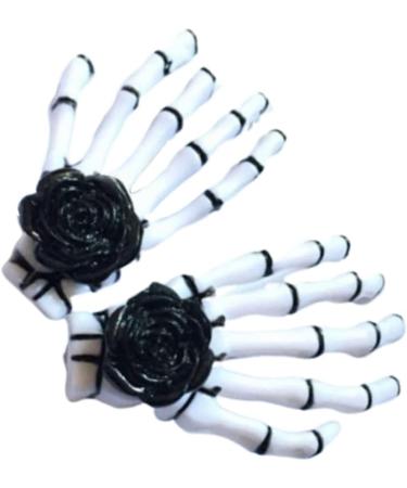 Beavorty 2 Pairs Skeleton hair clip hairpin hair clips for women barrettes for girls white decor Women hair clip halloween hairpin Gothic accessories lip gloss decorate Miss - Buy Online on GoSupps.com