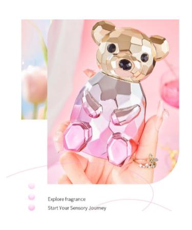 Sellion Baby Bears Eau De Toilette Spray For Women Floral Fruity Notes Citrus Fragrance Bear Shaped Perfume For Women Suitable For Dating Party Ideal Gift 75ml - Buy Online on GoSupps.com