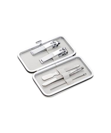 Nail Clipper Set 5-Piece Nail Clippers Set Portable Nail Set Decoration Foot Set Personal Care Beauty Set with White Portable Mini Box Nail Clipper Kit