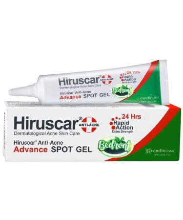 1 Pc. (4 Grams) of Hiruscar Anti-Acne Advance Spot Gel Dermatological Acne Skin Care Rapid Action. Made in Thailand.