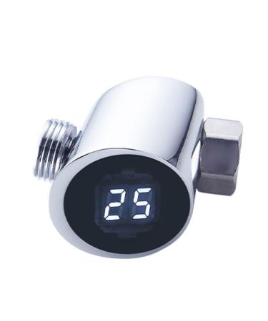 Shower Thermometer 5 85  Baby Bath Water Thermometer With LED Digital Shower Temperature Display Compatible With Most Bathroom Equipment 45*60*45mm Silver