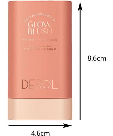 Amagogo Facial Blush Cream Solid Moisturizer Stick Portable Weightless Cheek Blusher Face Blusher for Travel Women Daily All Skin Red - Buy Online on GoSupps.com