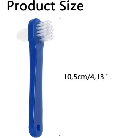 Ryaupy 3pcs Double Head Toothbrushes Set - Ideal Denture Cleaning Tool (Blue x 2 White x 1) - Shop Now for International Shipping! - Buy Online on GoSupps.com