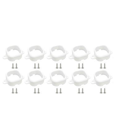 SHYYOULQE Pack of 10 outdoor lighting clips for all weather conditions robust construction for secure attachment rainproof mounting clip