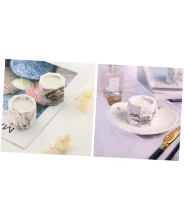 FRCOLOR Scented Octagonal Soy Candles Smokeless Marbling Party & Bathroom Decor | Perfect for Meditation & Ornaments - Buy Online on GoSupps.com