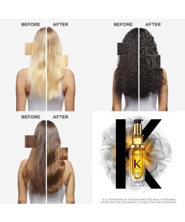 Kerastase DUO Elixir Ultime L'Huile Originale Hair Oil & Elixir Ultime L'Huile Originale Hair Oil Refill 75ml - Buy Online on GoSupps.com