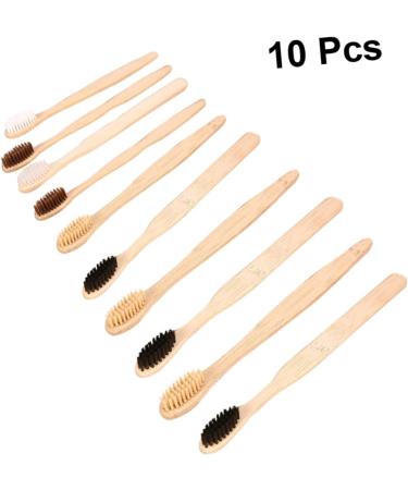 Goohochy Travel Toothbrush Set - Biodegradable Bamboo Toothbrushes for Sustainable Oral Hygiene | Eco-Friendly Dental Care - Buy Online on GoSupps.com