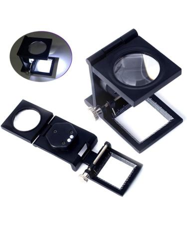Spacmirrors 10X 28Mm Linen Test Three Folding Magnifying Glass Portable Zinc Alloy Magnifierwith LED Lamp for Textile Jewelry Collection Repair Magnifier - Buy Online on GoSupps.com