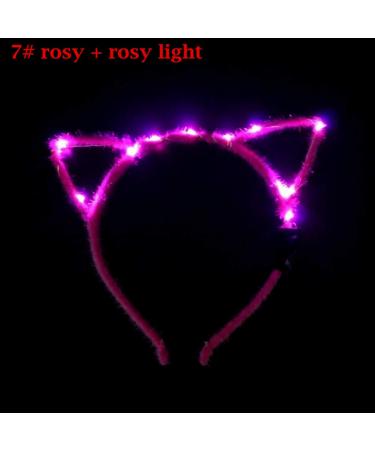 Huwaioury Flashing LED Cat Ear Headband - Party Supplies for Girls | Random Color | International Shipping Available - Buy Online on GoSupps.com