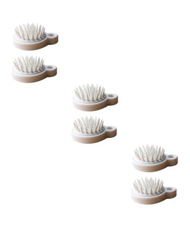 Gatuida hand scrubber 6 pieces laundry collector health care massage brush meridian brush bath brush white electric massage devices
