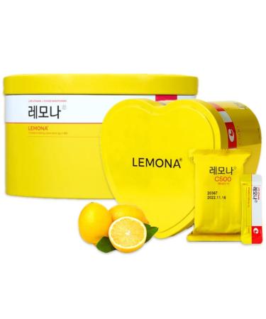Kyung Nam Pharm LEMONA Official with Vitamin C 500mg, 190 Sticks, Vitamin B6 & B2, Easy to Take for Daily Energy Boost and Immune Support Korean Food, Lemon Flavored - 190 Sticks
