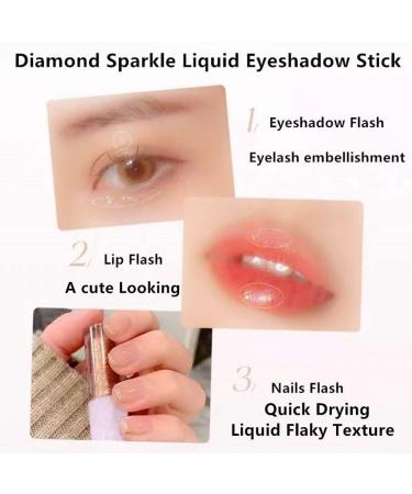Mysense Glitter Eyeshadow Makeup Glitter Liquid Eyeshadow Glitter Eyeliner Diamond Sparkle Eye Stick Shimmer and Shine Makeup Glitter Lip Gloss for Women Korean Makeup 01# Light Purple - Buy Online on GoSupps.com
