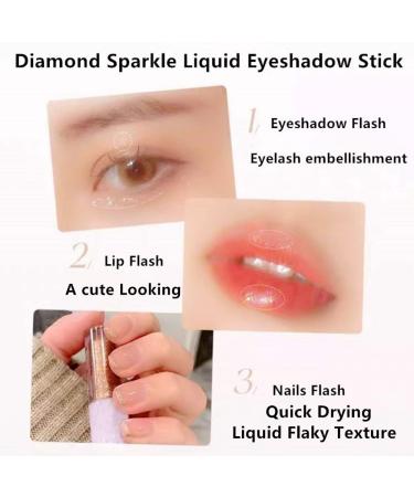 Go Ho Glitter Eyeshadow & Eyeliner Set - Diamond Sparkle Makeup Kit for Women - Korean Makeup 04 Champagne Bronze - Buy Online on GoSupps.com