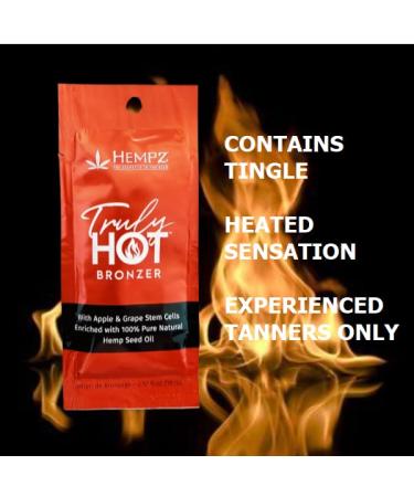 8 Pack - Truly Hot Bronzer Tingle Tanning Lotion for Tanning Beds - 0.57oz Packets - Buy Online on GoSupps.com