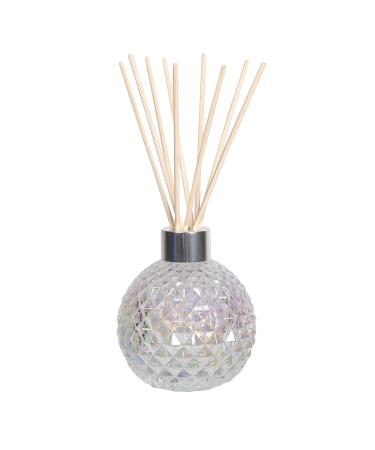 Woodbridge empty reed diffuse glass |For self -filling |Clear |Chic diffuse glass including 50 pieces rattan Reeds for fragrance distribution |odor -neutralizing dehumidifier