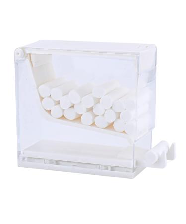 Transparent cotton roller donor holder hygienic press cotton roller divider organizer for clinic home use cotton roller divider press storage box organizer for clinic white press