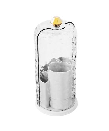 Makeup Brush Holder Rotating Makeup Brush Organizers Makeup Brush Storage Organizers Desktop Organizers For Cosmetics Milky