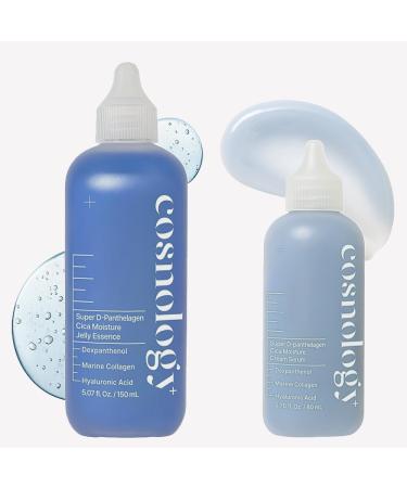 COSNOLOGY Extreme Barrier Repair set D-Panthenol Cream Serum & Hydrating Jelly Essence | Skin Recovery Barrier Strengthening & Cooling Hydration | K-Beauty Set (80ml + 150ml)