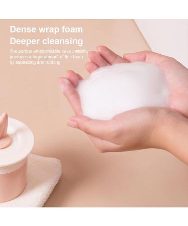 dijiusidy Face Cleaning Bubble Foamer Manual Squeeze Bubbler Foaming Cup Plastic Washable Bathroom Foam Maker Bottle Household Light Blue and White - Buy Online on GoSupps.com