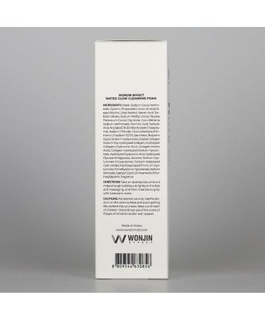 Water Glow Cleansing Foam 5.29 fl oz | Oil-Free Hydrating Facial Cleanser with Salicylic Acid & Hyaluronic Acid | Hypoallergenic K-Beauty for Sensitive Skin - Buy Online on GoSupps.com