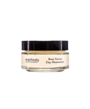 evanhealy Rose Vetiver Day Moisturizer For All Skin Types - Lightweight Formula Packed with Antioxidants - Hydrating & Calming For All Skin Types