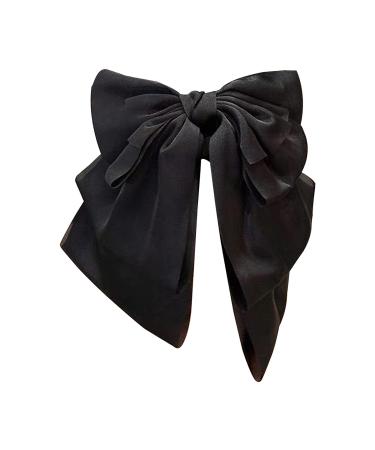 Large Satin Hair Bow Claw Clip for Women & Girls - French Barrette Bowknot Hairpin - Buy Online on GoSupps.com