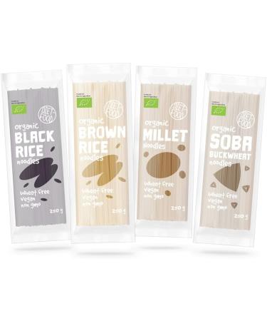 DIET-FOOD Organic Buckwheat Soba Noodles Food Pasta Vegan Gluten Free Lactose Free & Soy Free for Vegetarians & Vegans 250g - Buy Online on GoSupps.com