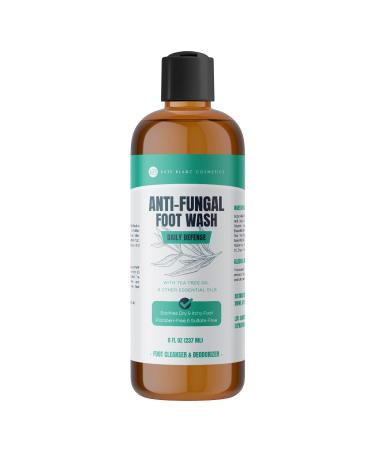 Kate Blanc Cosmetics Tea Tree Foot Wash with Peppermint (8oz) All Natural & Made in The USA Foot Wash to Soften Callouses  Stinky Feet and Athlete's Foot