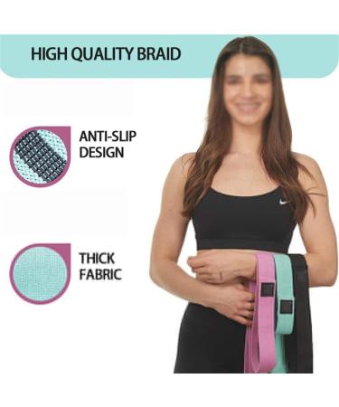 Pull Up Assistance Bands Fabric Resistance Long Strap Set Exercise Stretch Bands for Gym Work 1 der2 (D 1) - Buy Online on GoSupps.com