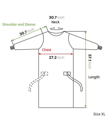 Disposable Non-Woven Latex-Free Gowns 10EA (XL) | Non-Surgical Protection - Buy Online on GoSupps.com