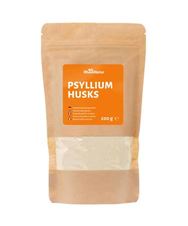 Rheinnatur psyllium peel 200 g - finely ground powder to support digestion - rich in fiber ideal for baking 200 g (1 Pack) - Buy Online on GoSupps.com