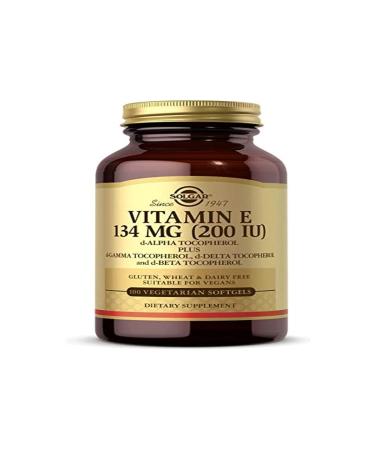 Solgar Vitamin E 134 mg (200 IU) 100 Vegetarian Softgels