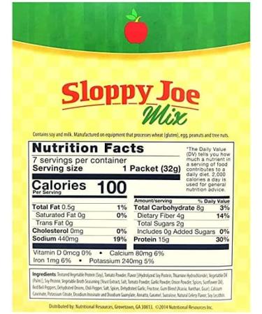 Nutriwise Sloppy Joe Entree - High Protein, Low Calorie, Low Sugar | 7/Box | Healthy Diet Foods - Buy Online on GoSupps.com